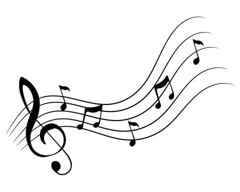 Musical notes vector illustration. Stock Illustration