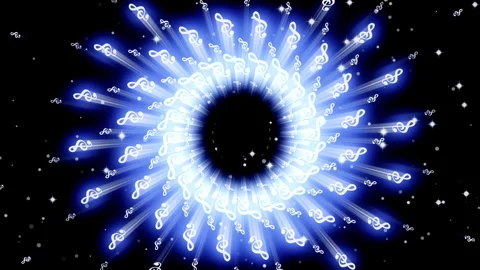 Musical Notes White Blinking Looped Video Видео 148628606