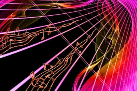 Musical pattern 스톡 일러스트