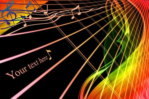 Musical pattern Stock Illustration