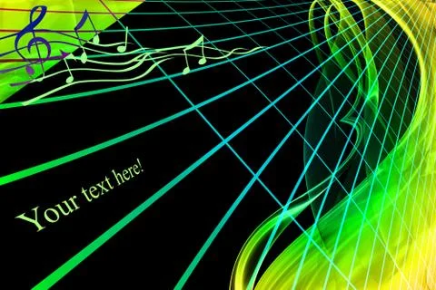Musical pattern Stock Illustration