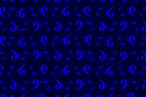 Musical pattern with notes 스톡 일러스트