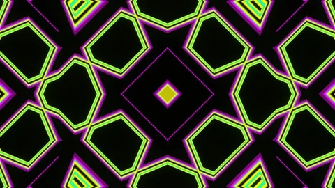 Musical pulsating multi-colored pattern for the design of the show Stock Footage 191945406