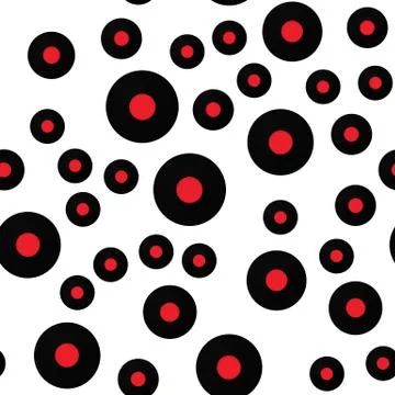 Musical records. Seamless pattern. Jazz Day Background. Vector Illustration.  Stock Illustration