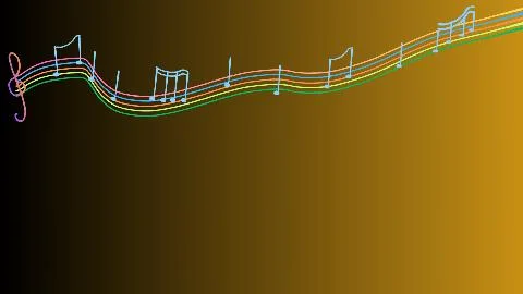 Musical score design Stock Illustration