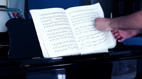 MUSICAL SCORE Stock Footage 25791784