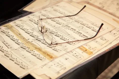 Musical score Stock Photos