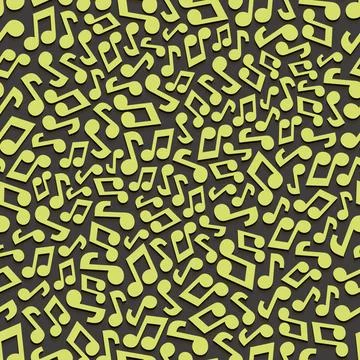 Musical seamless pattern with music notes. Musical seamless pattern with m... Stock Photos