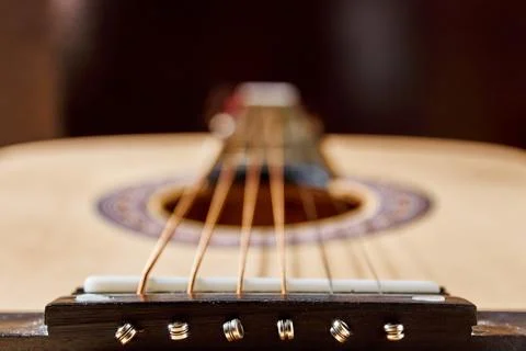 Musical six-string instrument for creating and playing musical compositions. Stock Photos