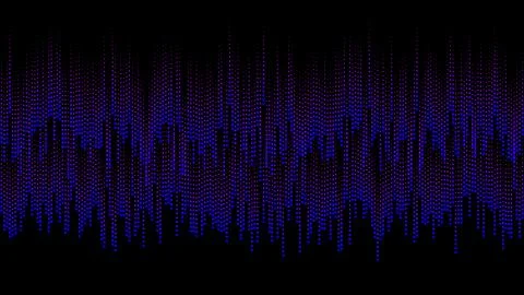 Musical sound waves of dynamic frequency backdrop. Wave Sound signals with .. Illustrazione stock