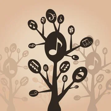 Musical spoon Stock Photos