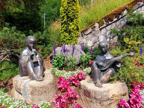 Musical Statues Foto stock
