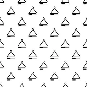 Musical triangle pattern seamless Stock Illustration