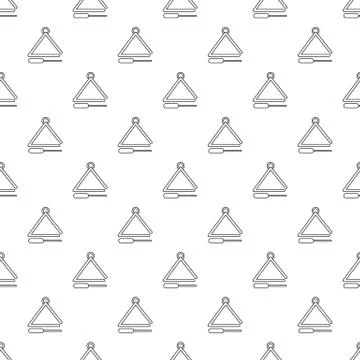Musical triangle pattern vector seamless Stock Illustration
