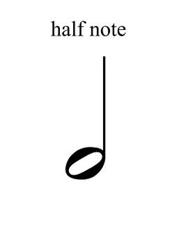 Musical values in vertical A4 format. High resolution 1200 dots / inch. Print Stock Illustration
