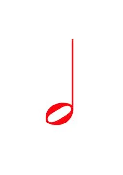 Musical values in vertical A4 format. High resolution 1200 dots / inch. Print Stock Illustration