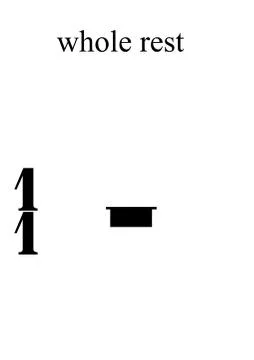 Musical values in vertical A4 format. High resolution 1200 dots / inch. Print Stock Illustration