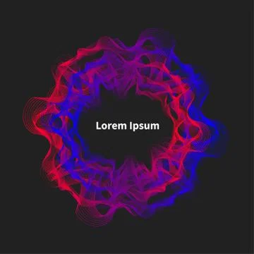 Musical wave, border Stock Illustration