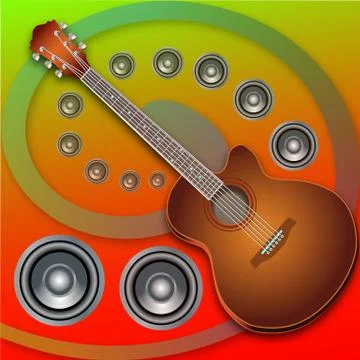 Musical wave Illustrazione stock