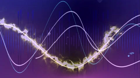Musical waveform Видео 133443030