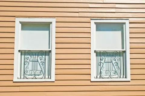 Musical windows 스톡 사진