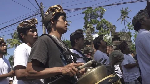Musician in Bali Stock Footage 80983702