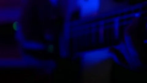 The musician cannot insert the plug into the guitar Video stock 155638044