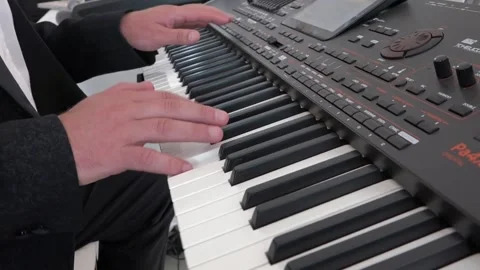 Musician man hand Stock Footage 130863012