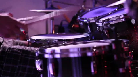 Musician playing drums Video stock 25853966