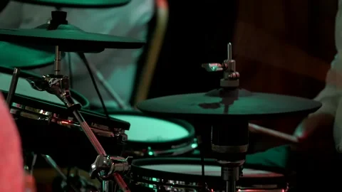 The musician is playing with instruments 2 Stock Footage 315414394