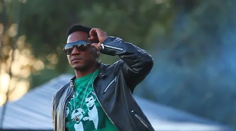 Musician Stage Performs Stock Footage 41476558