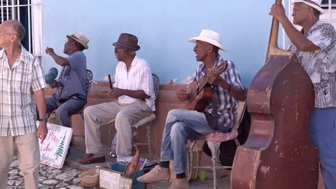 Musicians in Cuba Stock Footage