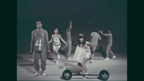 Musicians dance and sing to talk about the zip code - 1960 Stock Footage 94255900