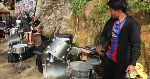 Musicians with Drums Vidéo 340269290