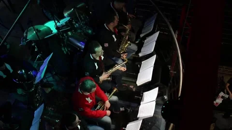 Musicians get  ready for action Stock Footage 63168071