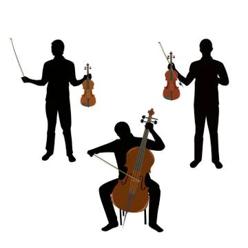 Musicians Stock Illustration