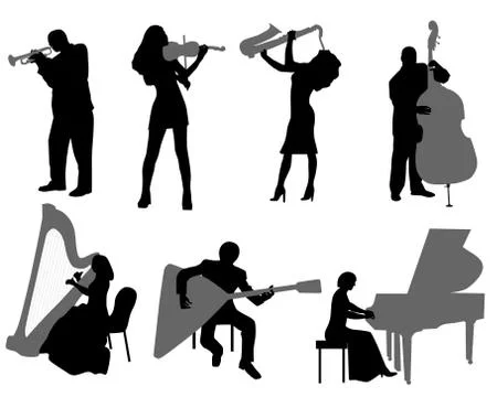 Musicians Stock Illustration