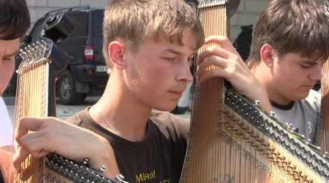 Musicians in Kiev Ukraine Stock Footage 46166100