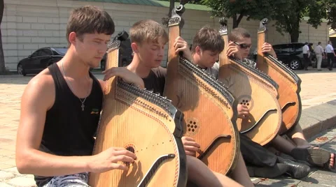 Musicians in Kiev Ukraine Stock Footage 46166654