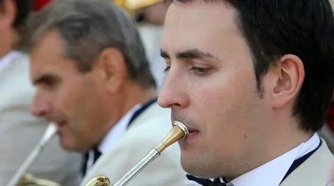 The musicians of the orchestra, closeup Video stock 44355070
