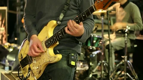 Musicians playing various instruments (sequence) Stock Footage 11336461