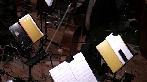 Musicians preparation before a show Stock Footage 123431522