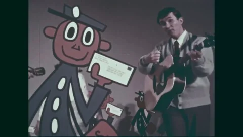 Musicians sing about the zip code - 1960 Stock Footage 94255974