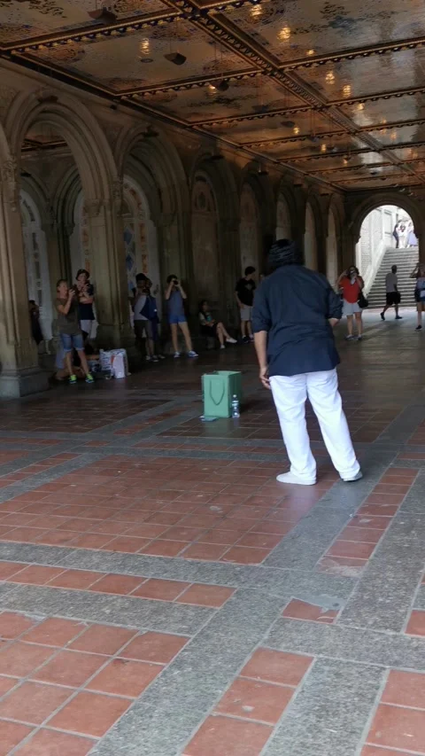 Musicians Sing and Play Instruments in Central Park, New York Stock Footage 171085218