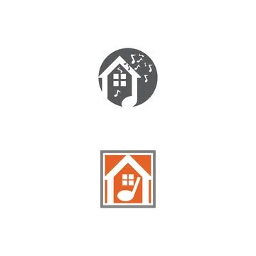Musik note Logo Template vector symbol 库存插图