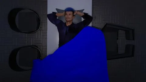 Musk twitter sleeping at work 스톡 일러스트