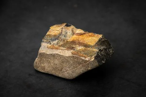Muskovit gemstone containing high concentration of iron ore Stock Photos