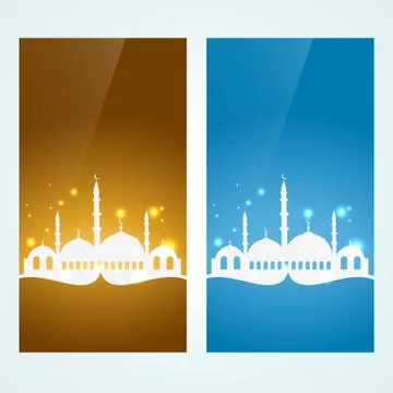 Muslim background set Stock Illustration
