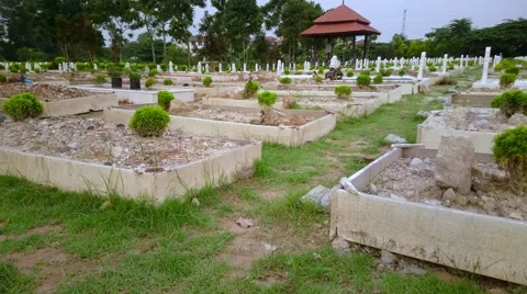 Muslim Cemetry, Kuala Lumpur 스톡 동영상 55006340