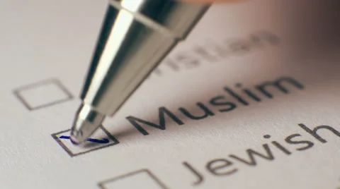 Muslim Checkbox Marking Survey 動画素材 43217272